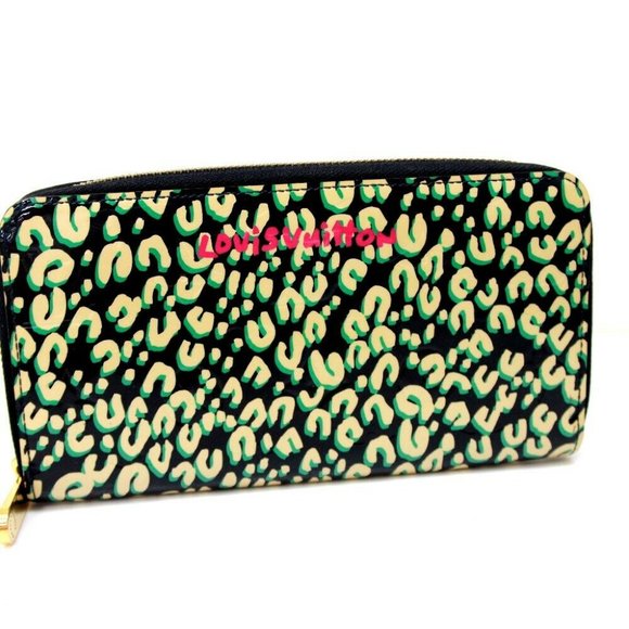 LOUIS VUITTON M91475 Vernis Leopard Zippy Wallet Z - Picture 1 of 8